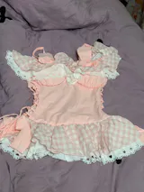 Pink Melody Bunny Bikinis Two Piece Onepiece Swimsuit