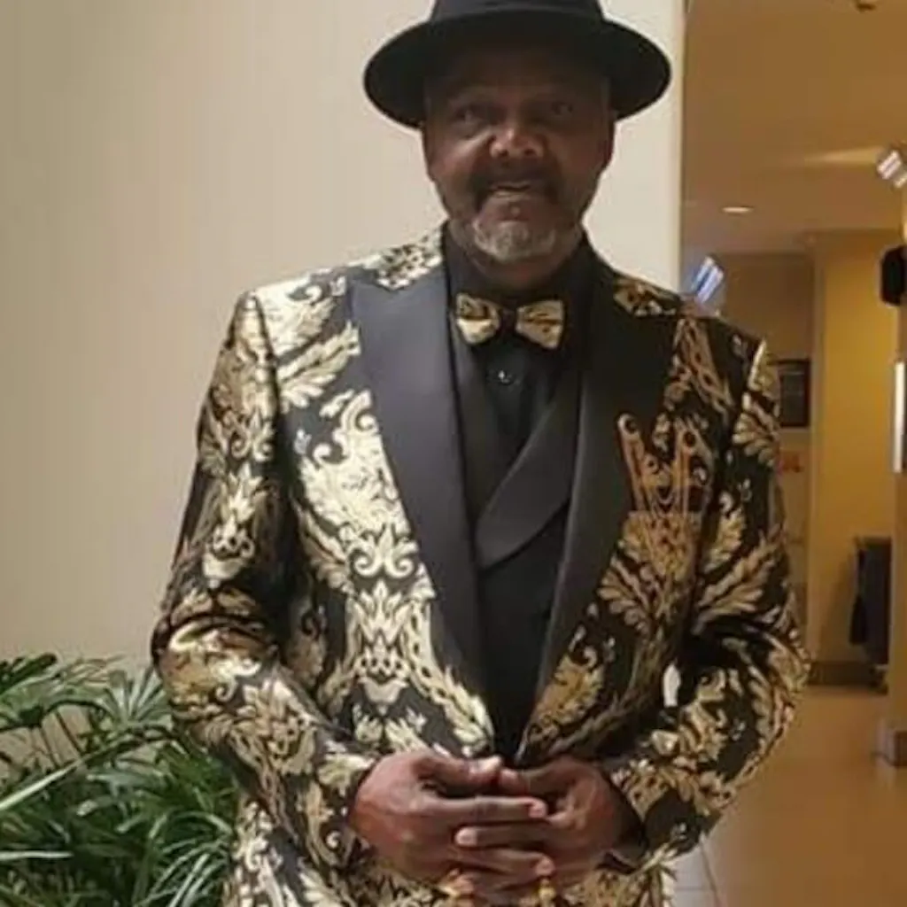 Mens Gold Suit With Free Bowtie
