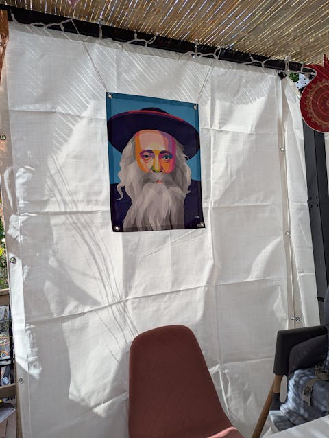 Sanz-Klausenburg Rebbe; R' Yekusiel Yehudah Colorful Sukkah Poster