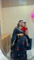 Black Pure Mul Cotton Hand Block Printed Saree