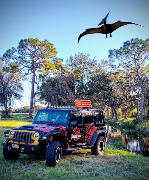 Custom Jurassic Park Vehicle Hood Decal