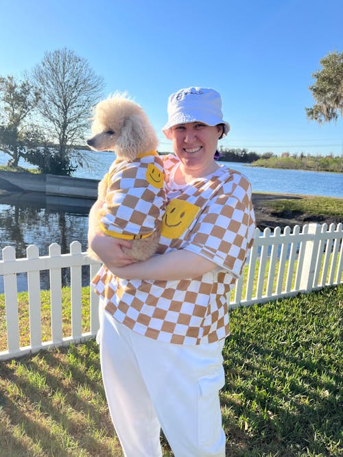 Dog Cotton Smiley Tee