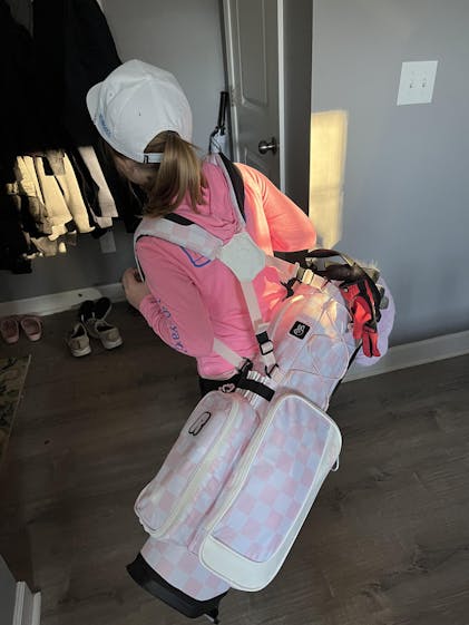 Recess Kids Golf Bag | Pink/White Checker – Sunday Golf