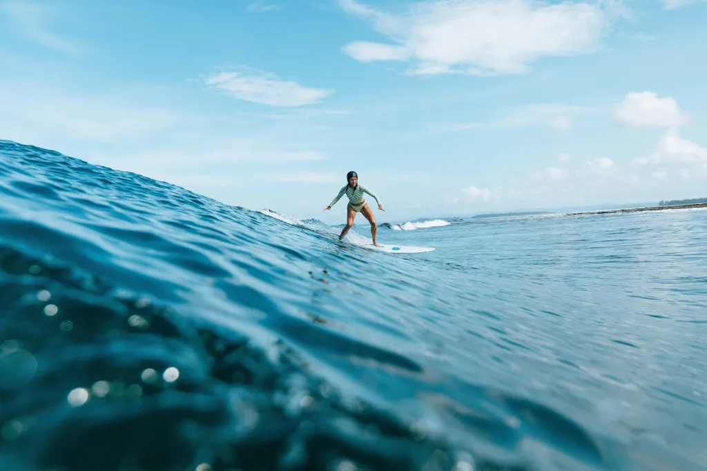 Putu Turtleneck Rashie Top Sage Green Check