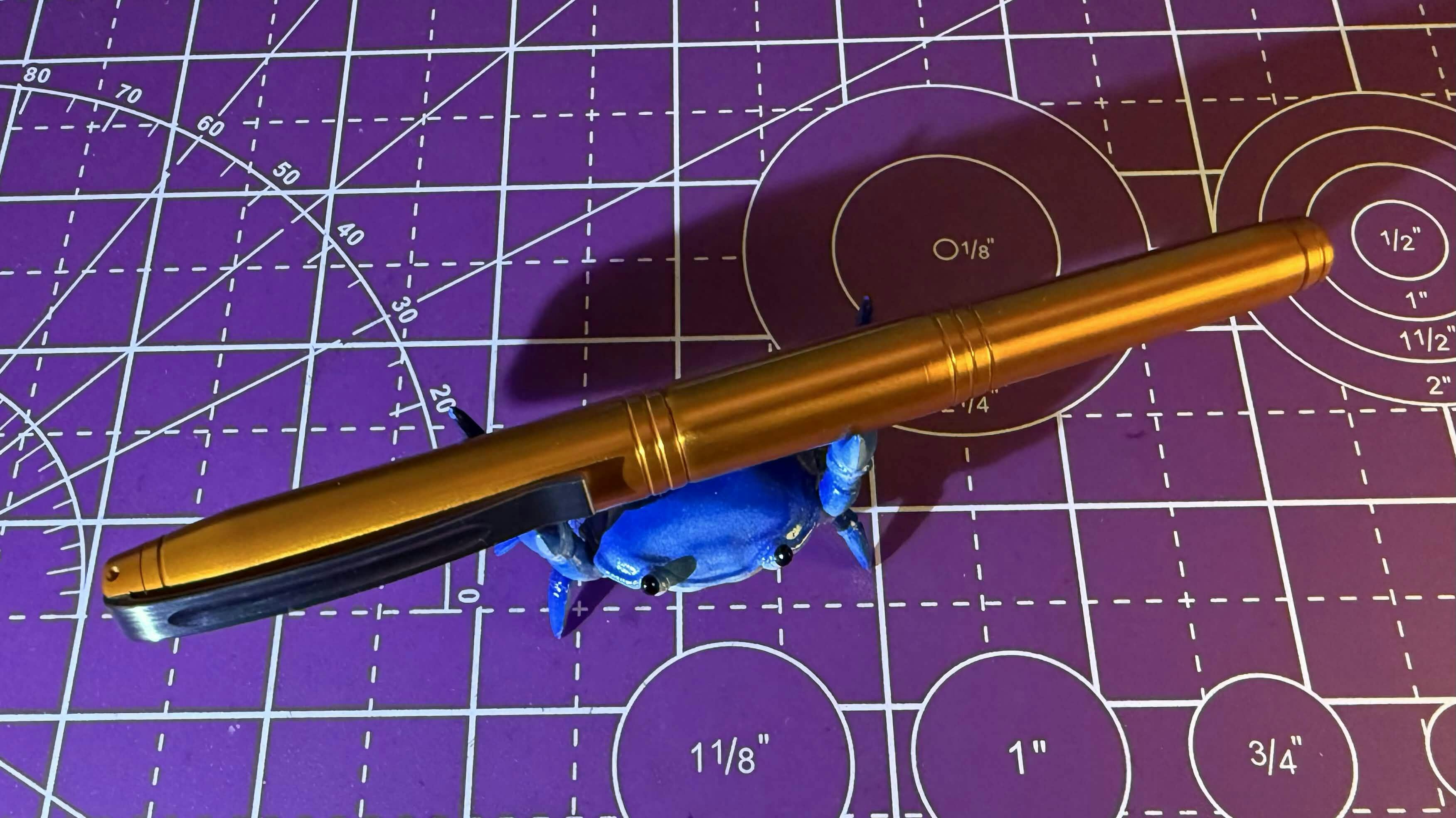 Sunderland mk1 - Orange Anodized Machined Executive Pen