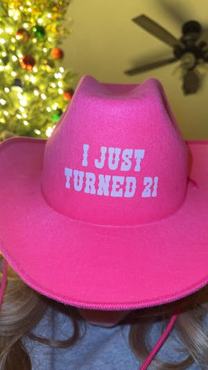 Personalized Holiday Cowgirl Hats