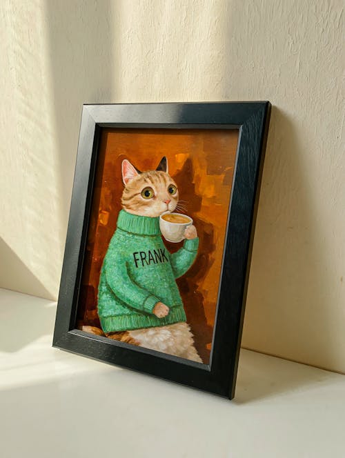 Custom Pet Portraits - Poster/Canvas/Oil Painting - Framed/Rolled