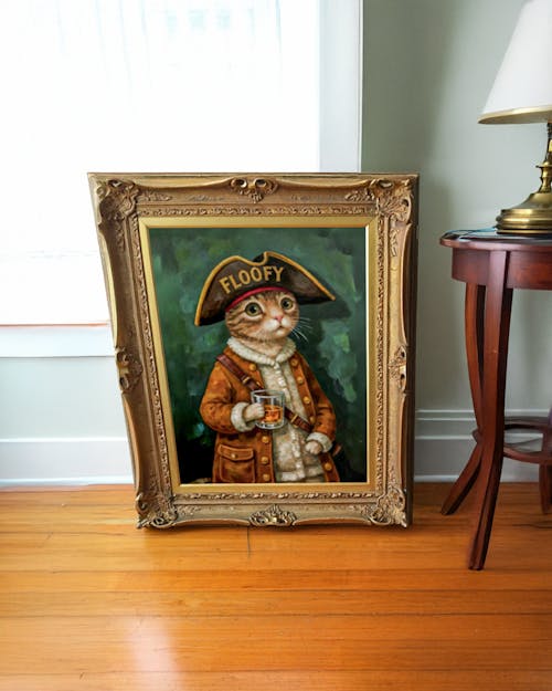 Custom Pet Portraits - Poster/Canvas/Oil Painting - Framed/Rolled