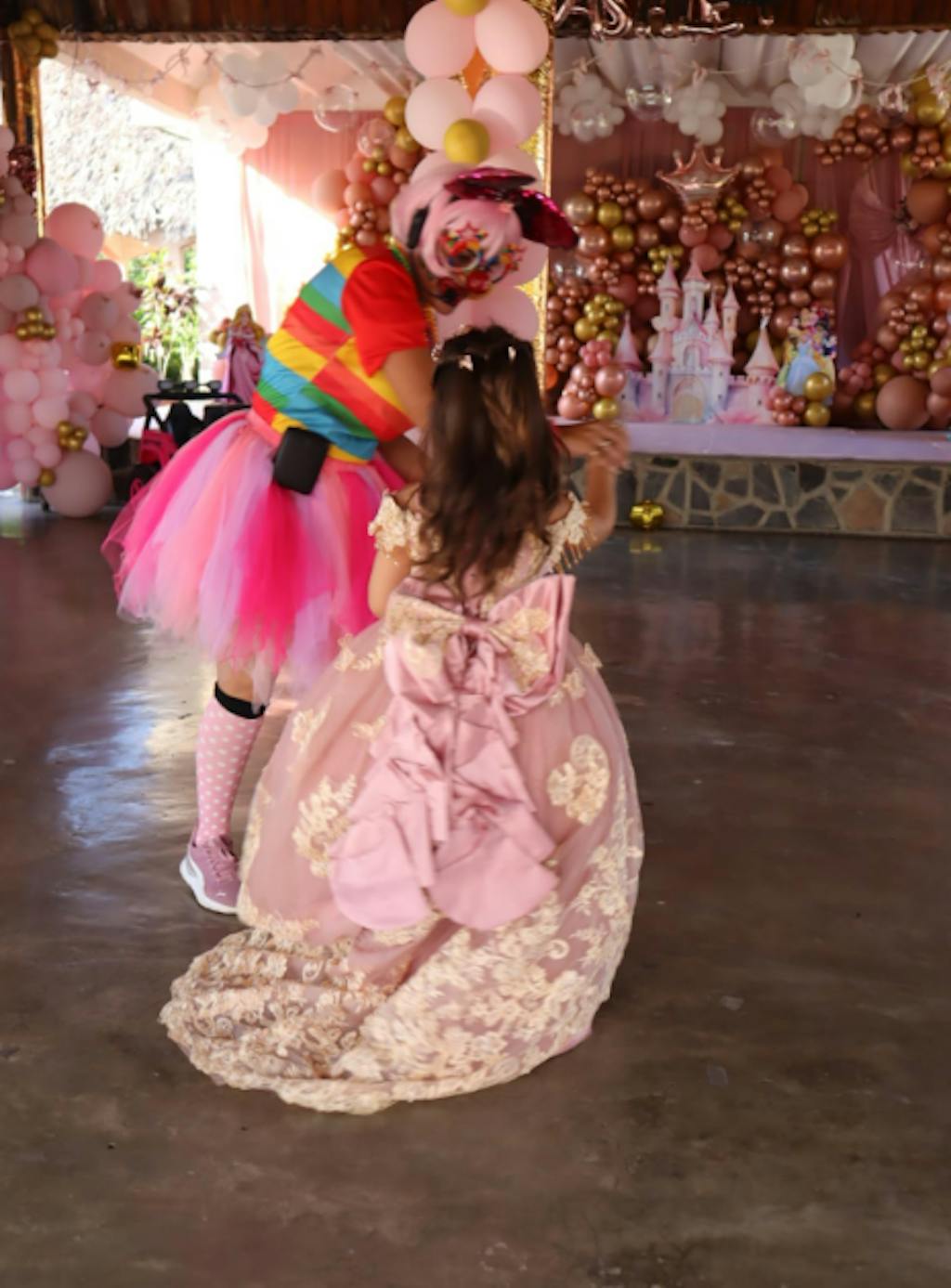 Sunnypetal Royal Blue Embroidered Ball Gown Flower Girl Pageant Dress with Bow