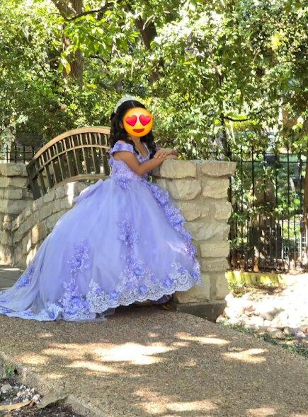 Sunnypetal Lace Appliqué 3D Flower Girl Dress with Bow for First Communion & Pageant