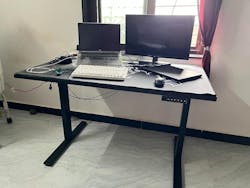 FLEXISPOT EN1 Best Standing Desk | Anti-Collision Detection | 5Y Warranty | 80 KG | Ergonomic Electric Height Adjustable Sit Stand Table