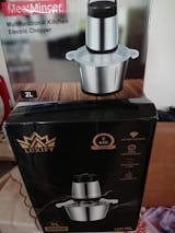 Tocator Electric Profesional - Bol 5L Inox, Putere 1000W, 5 Lame, Carne si Legume