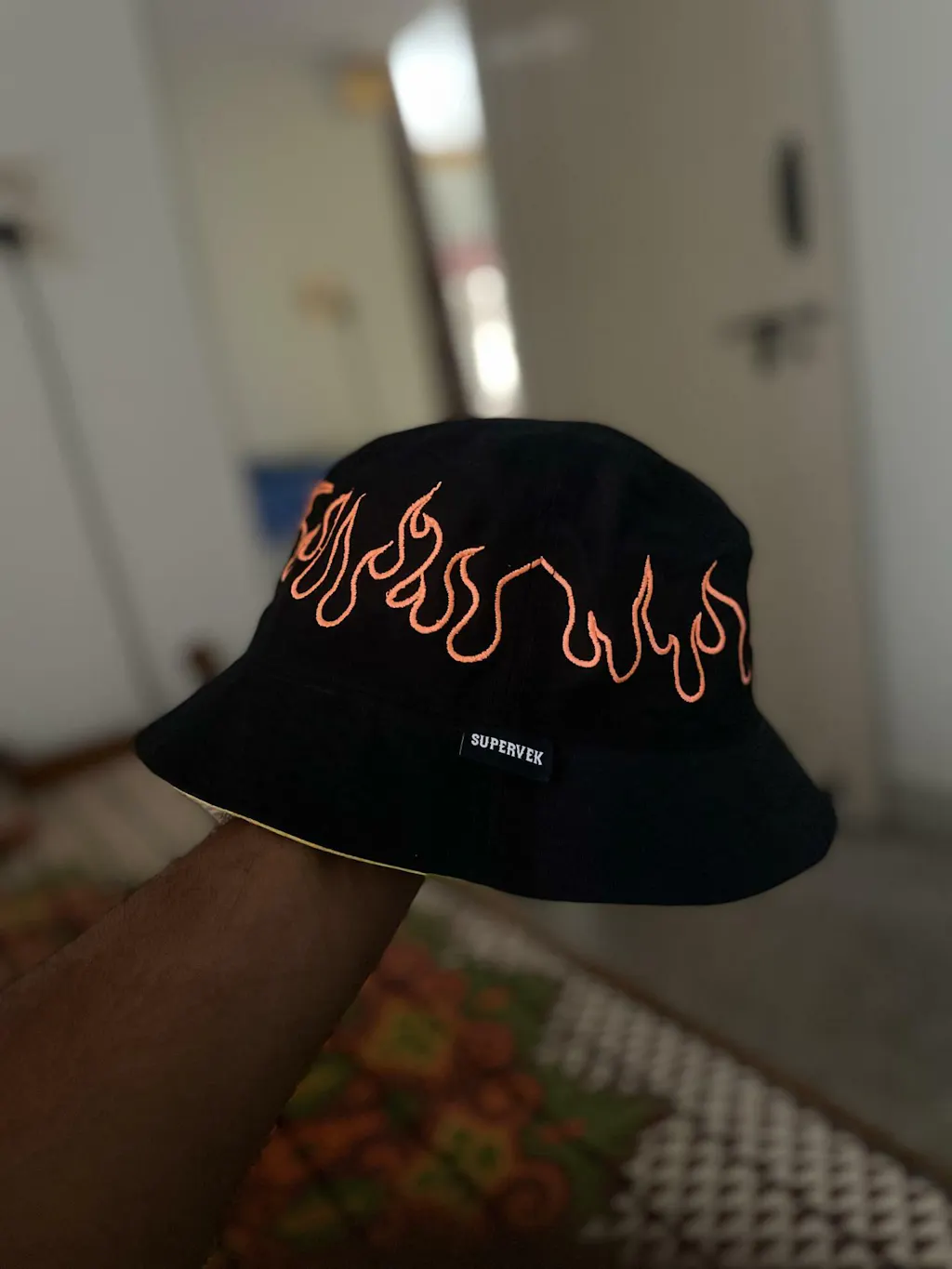 Buy Lit Bucket Hat by Supervek | Reversible | Unisex | Flame Print