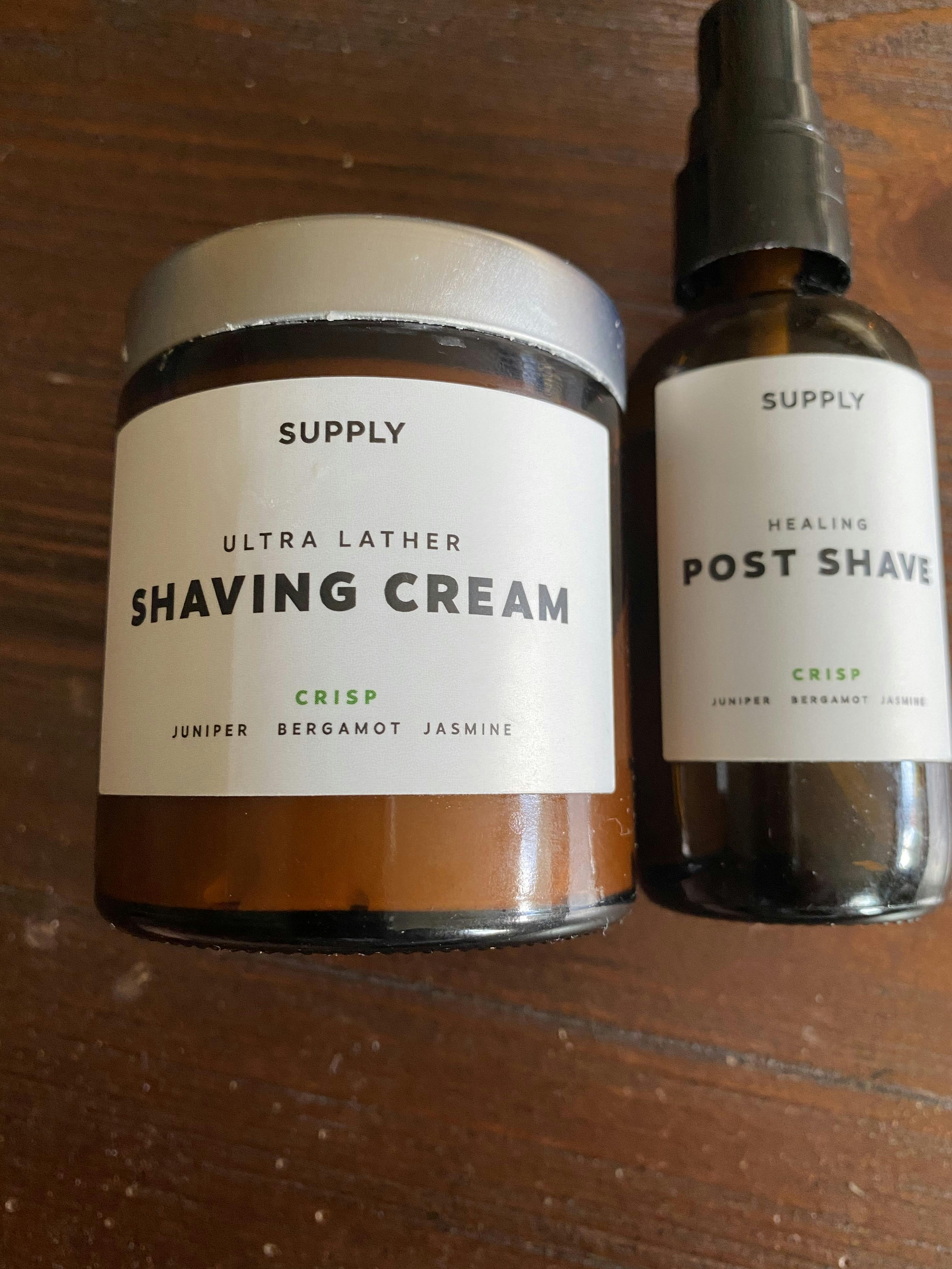 SUPPLY Ultra Lather Shaving Cream 100 Natural, Premium Ingredients