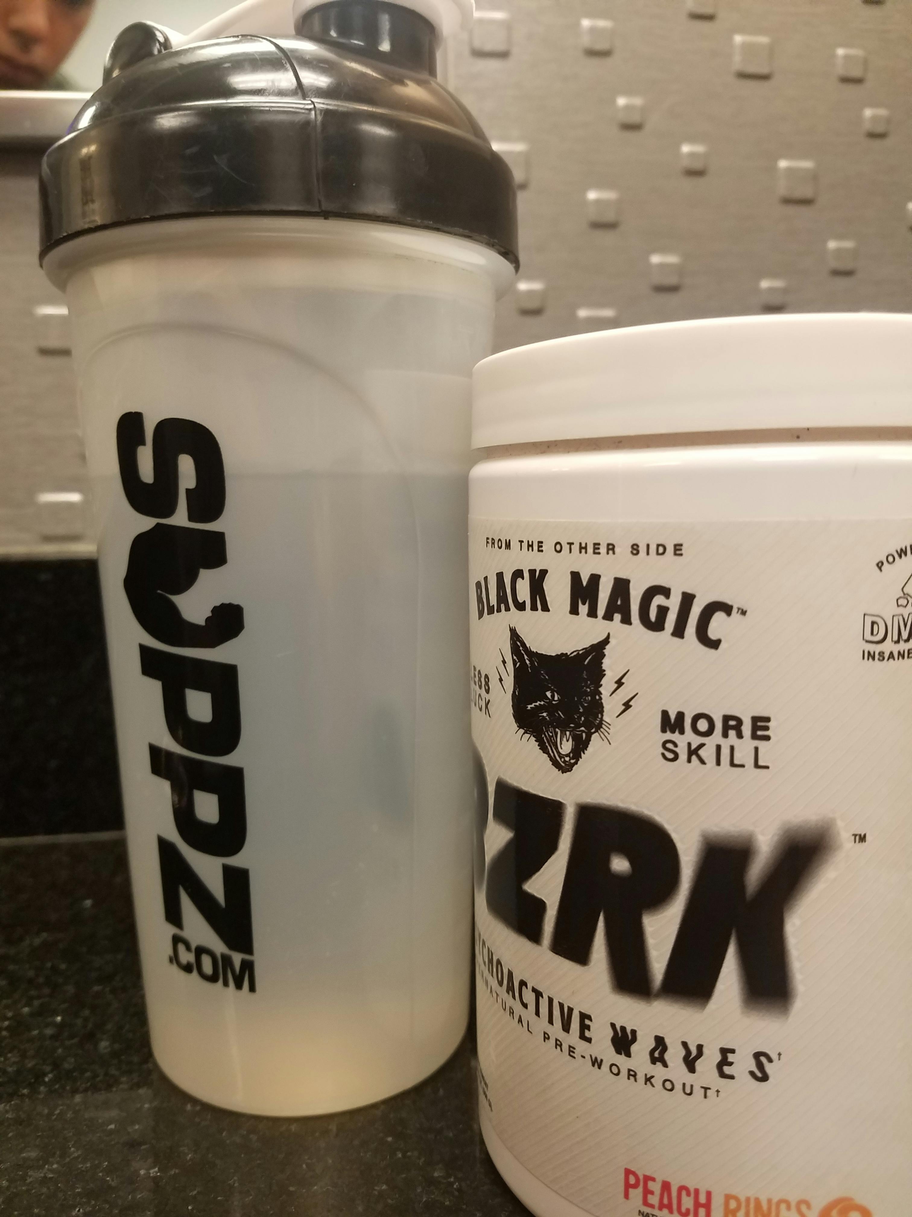 BZRK Pre Workout Supplement Black Magic Supply High Stim Energy Suppz
