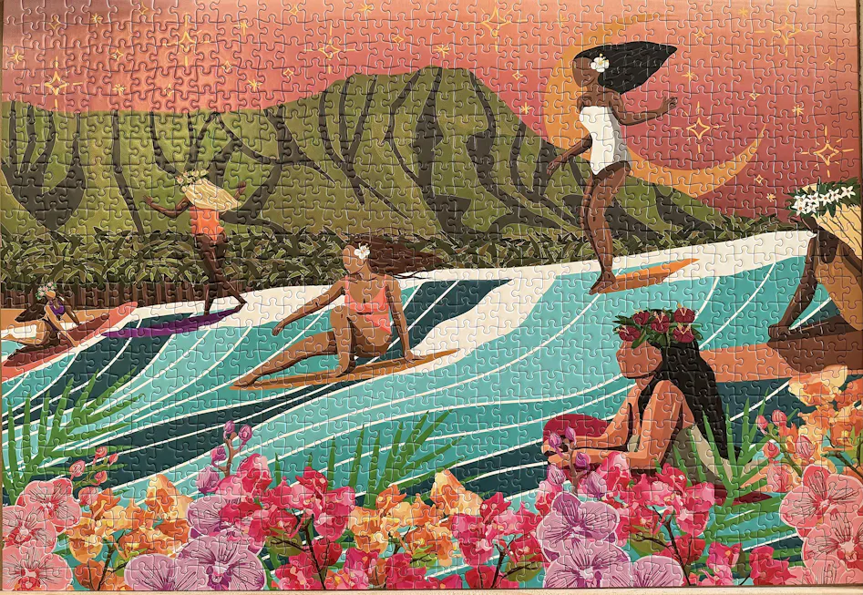 Party Wave Puzzle by Michi Pichel – Surf Shack Puzzles