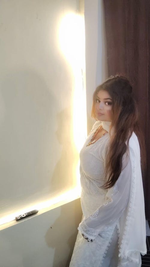 White Viscose Georgette Silk Chikankari Kurta With Palazzo And Dupatta Set