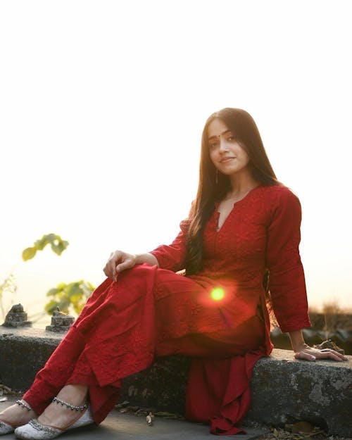 Rayon Cotton Chikankari Kurta With Palazzo