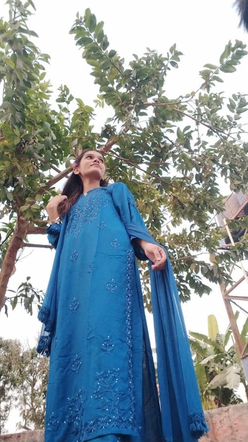 Rayon Cotton Chikankari Kurta with Palazzo & Chiffon Dupatta