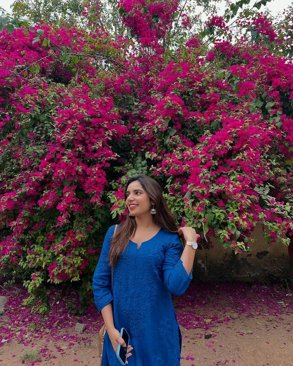 Rayon Cotton Chikankari Kurta With Palazzo