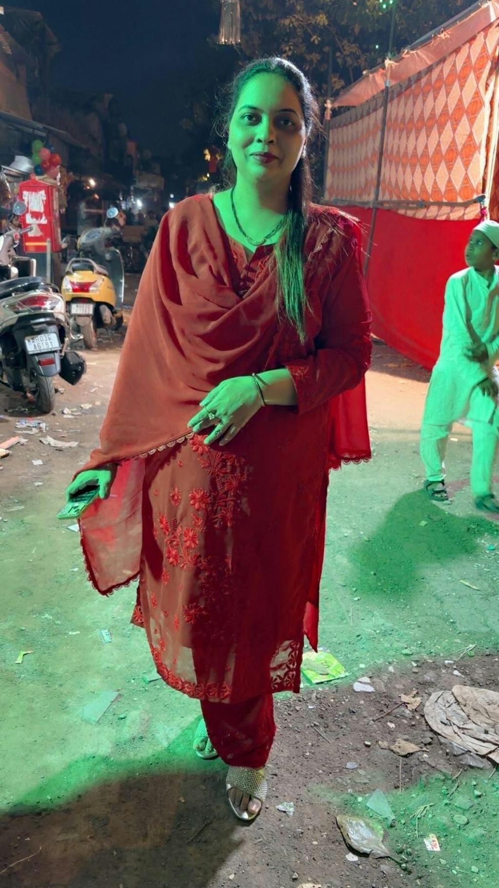 Georgette Chikankari Kurta & Palazzo with Dupatta