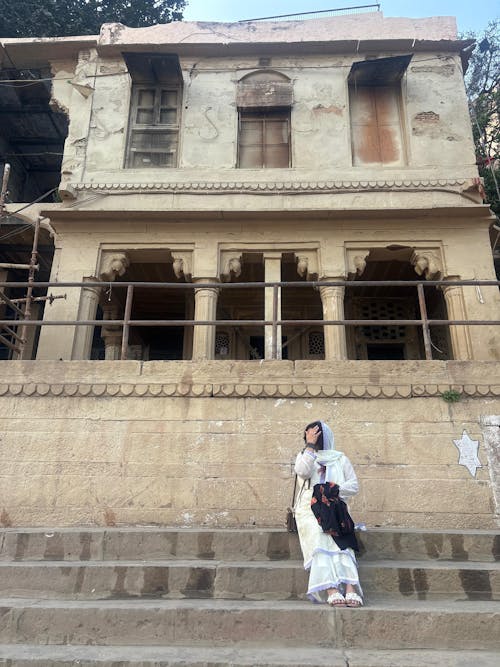 Cream Viscose Georgette Silk Chikankari Kurta With Palazzo And Dupatta Set