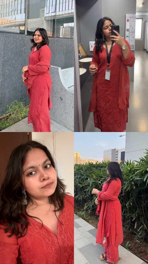 Viscose Georgette Chikankari Kurta With Palazzo And Dupatta