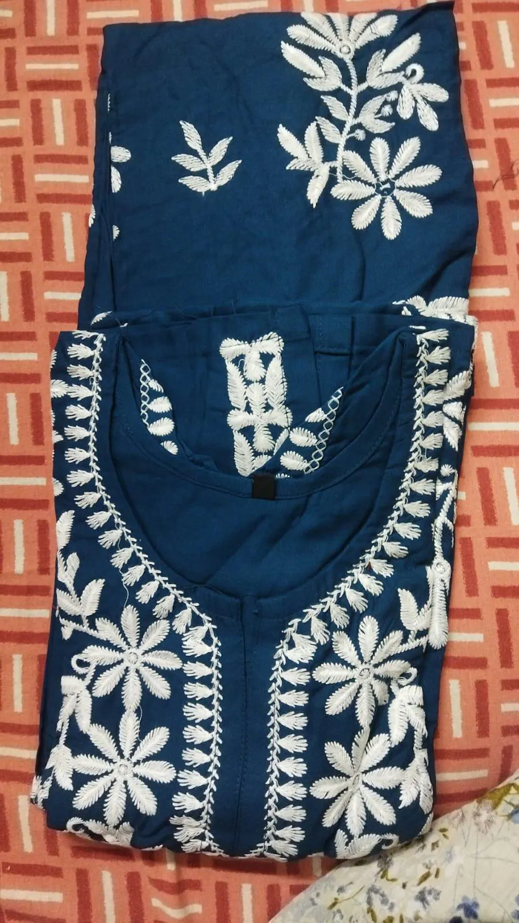 Rayon Cotton Embroidered Chikankari Kurta Set with Palazzo – Everyday Elegance & Festive Wear for Women