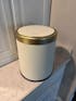 SUSTEAS Gallon Touchless Trash Can, Automatic Lid Trash Can, Beige Color