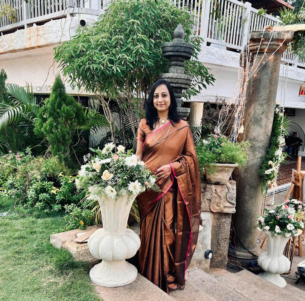 Sutisancha Copper Handloom Cotton Tissue Saree