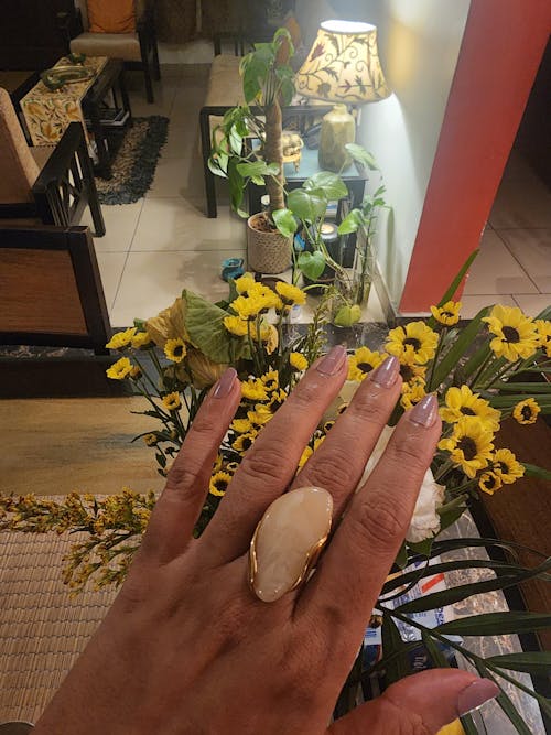 Riverbed Ring – White