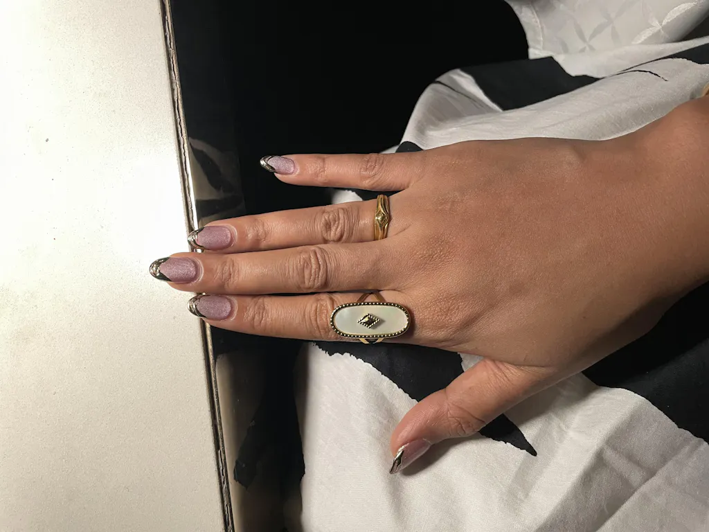 White Ember Ring