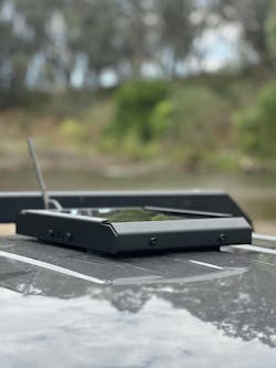 Black Starlink Mini Mount with Anderson Connector and 12 Volt Booster