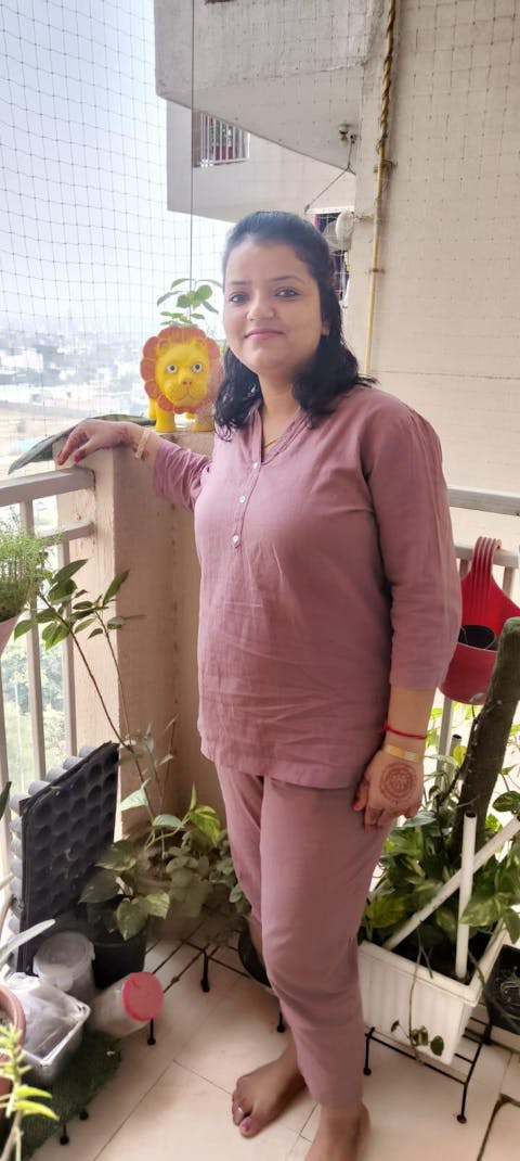 Rose Taupe Solid Short Kurti