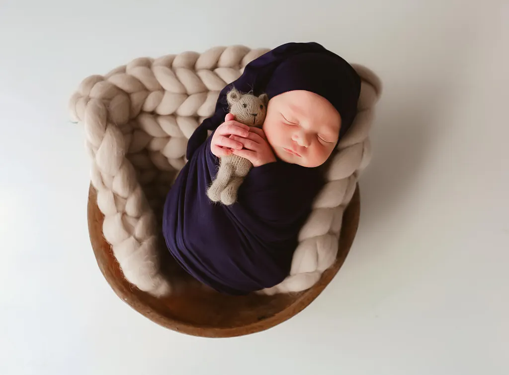 ) (Package h)ready to ship Box of fabric remnants perfect for baby layering (photo prop)