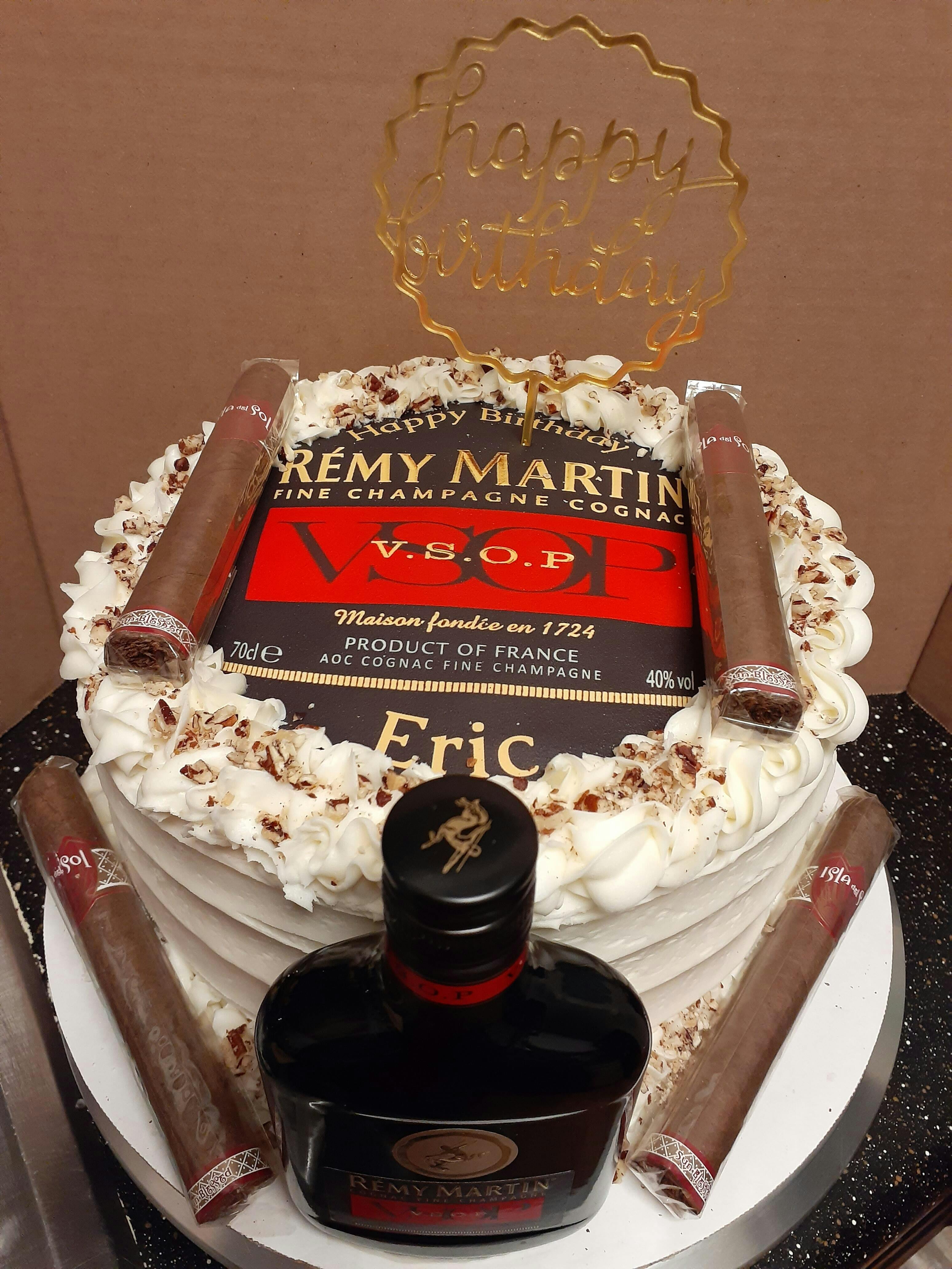 Remy Martin cake | Adult birthday cakes, New birthday cake, Liquor cake