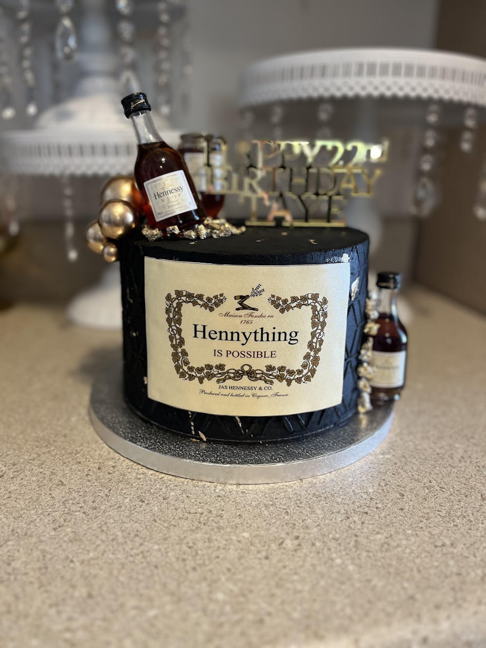 Hennessy Cake Topper ~ Edible Cake Image ~ Hennything Is Possible Cake  Toppers