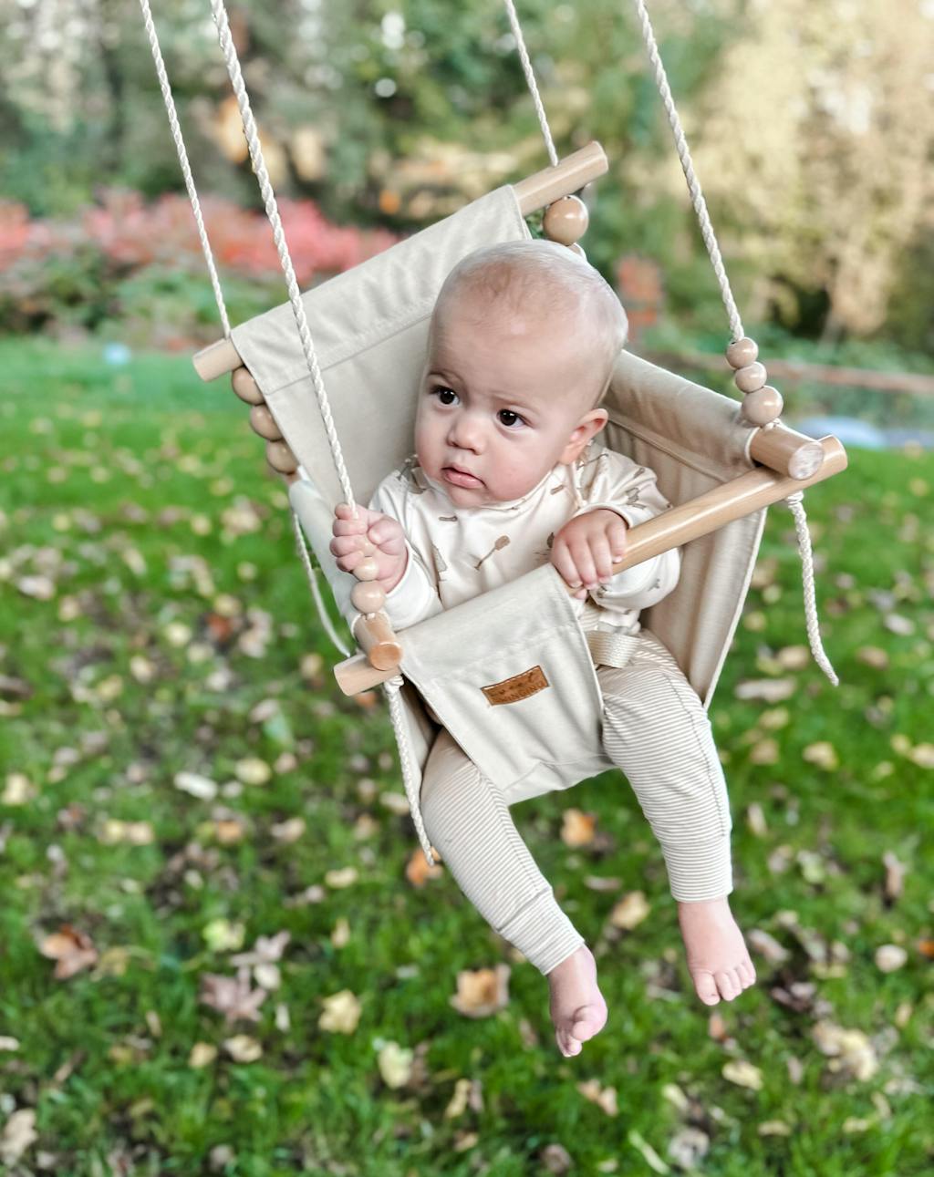 Premium Outdoor High Back Swing Wheat