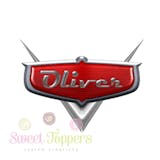 Custom Cars logo *fondant backing option* Edible printed icing image cake topper
