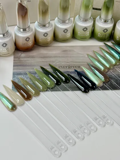 Mithmillo Artistic Signature - Evergreen Series (9 non-wipe gels + 1 m