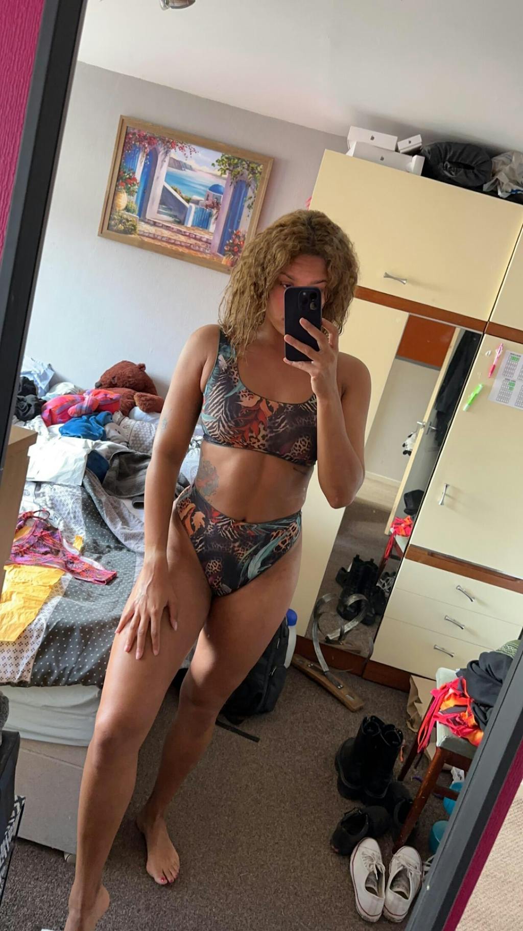 Tan Through Bikini Crop Top