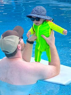 Sunsuit - Long Sleeve Romper Swimsuit | "Neon Green/Yellow"