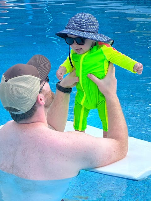 Sunsuit - Long Sleeve Romper Swimsuit | "Neon Green/Yellow"