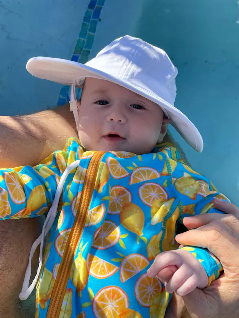 Sunsuit - Long Sleeve Romper Swimsuit | "Lemons"