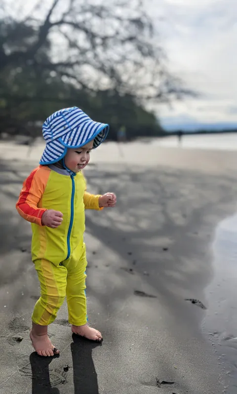 Sunsuit - Long Sleeve Romper Swimsuit | "Color Pop"