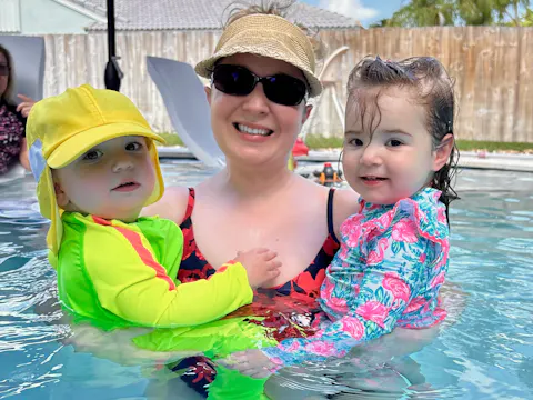 Sunsuit - Long Sleeve Romper Swimsuit | "Neon Green/Yellow"