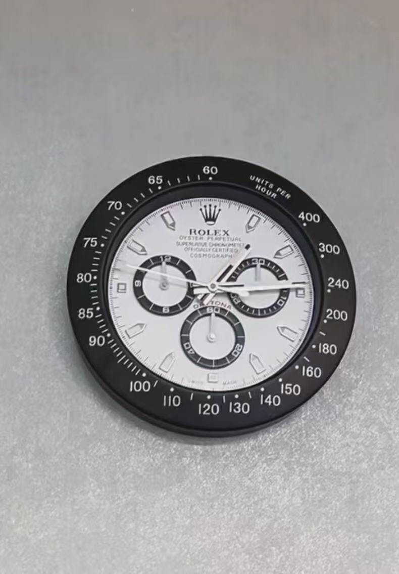 デイトナスタイル 高級壁掛け時計 - パンダの色 – SwitzerlandWallClocks