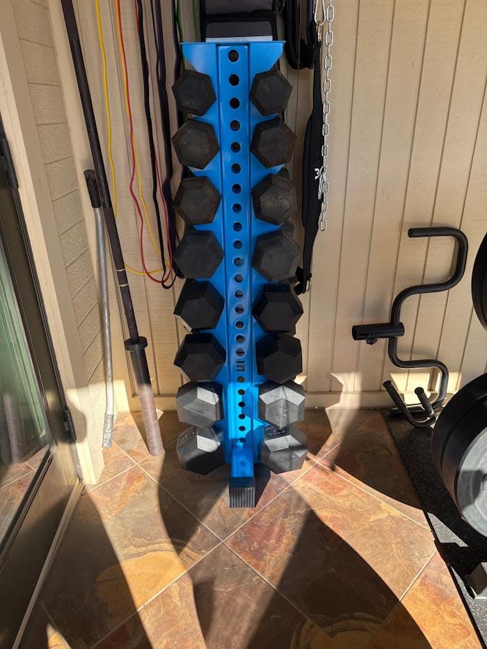 Alpha | 8-Tier Vertical Dumbbell Storage Rack