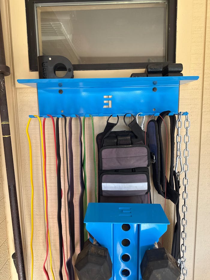 Wall Mount Accessory Hanger with Shelf