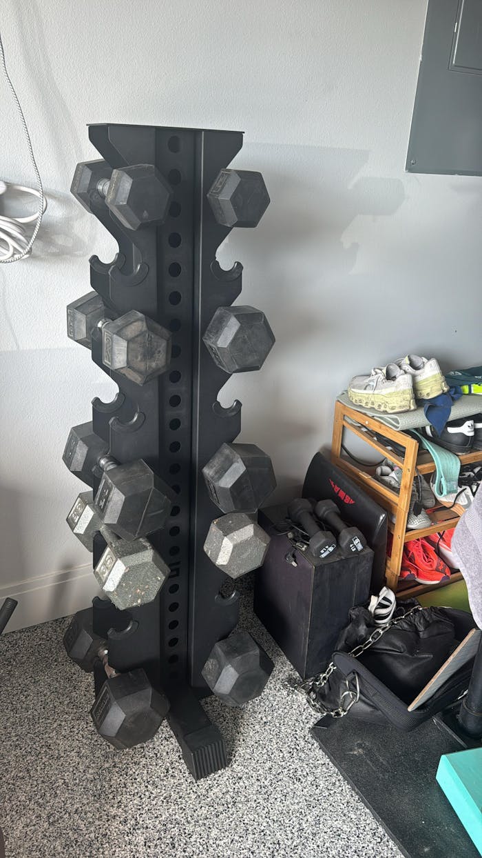 Alpha | 8-Tier Vertical Dumbbell Storage Rack